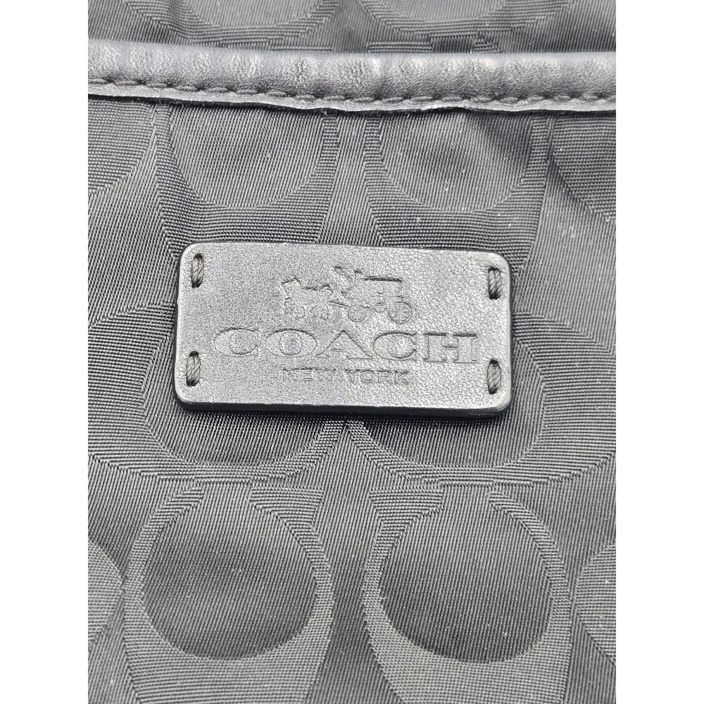 Coach Signature File Bag Black Jacquard Crossbody C1453-32971 - Picture 11 of 11